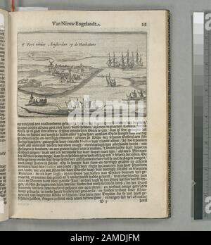T'Fort Nieuw Amsterdam op de Manhatans Citation/reference : Stokes P.1626-28-C-11 Citation/reference : Deák [24] Artist is possible Kryn Fredericks.; T'Fort Nieuw Amsterdam op de Manhatans. Foto Stock