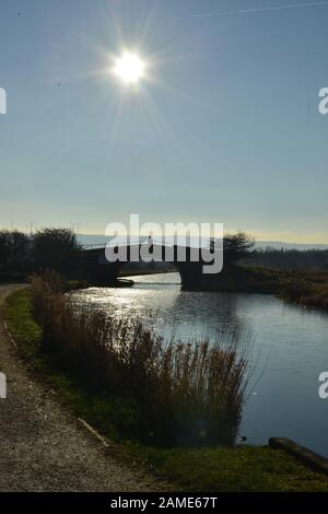 Viaggio sul canale Leeds-Liverpool, Regno Unito Foto Stock
