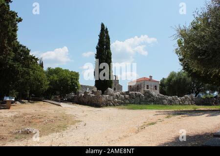 Area archeologica di Necromanteion di Acherondas Preveza Grecia Foto Stock