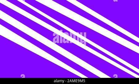 Linee bianche su sfondo viola. Illustrazione astratta dell'annata Foto Stock