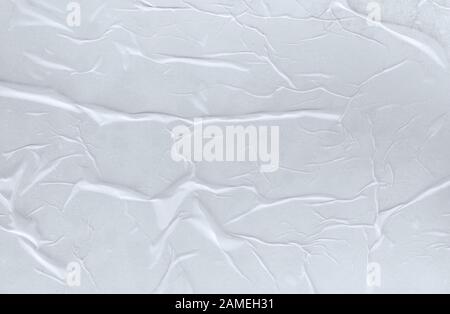 Carta per poster piegata a umido a parete, carta di fondo sgualcita Foto Stock