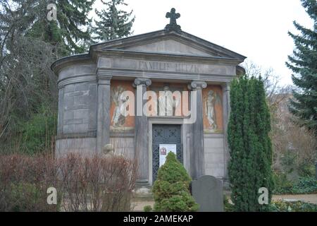 Mausoleo Hitzig, Dorotheenstädtischer Friedhof, Chausseestraße, Mitte, Berlino, Deutschland Foto Stock