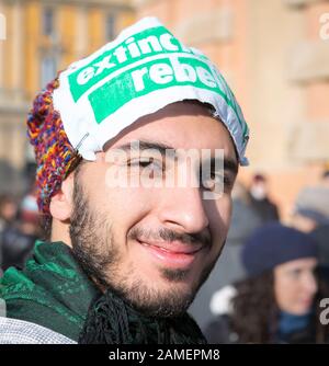 Estinzione ribellione dimostratore, Italia Foto Stock