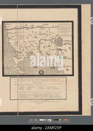 La parte sud del New-England, come è piantato questo yeare, 1634 rilievo mostrato pictorially. Include testo e riferimenti a luoghi sulle mappe. Mappatura della nazione (sovvenzione NEH, 2015-2018); la parte meridionale del New-England, come è piantato questo yeare, 1634 Foto Stock