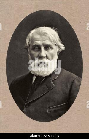 Ivan Sergeyevich Turgenev (1818 - 1883) era un romanziere russo breve storia scrittore, poeta, drammaturgo, traduttore e divulgatore della letteratura russa Foto Stock