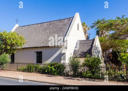 Montagu, BEST WESTERN CAPE, SUDAFRICA - 28 DICEMBRE 2019: Chiesa anglicana di San Mildreds a Montagu in Sudafrica Foto Stock