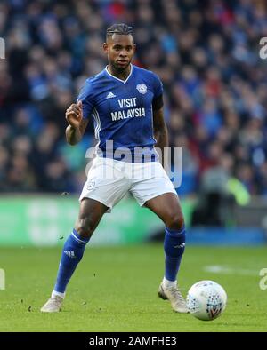 Leandro Bacuna, città di Cardiff, durante la partita Sky Bet Championship al Cardiff City Stadium. Foto Stock