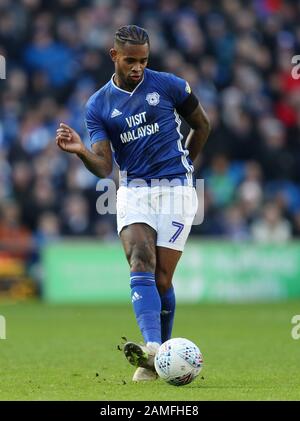 Leandro Bacuna, città di Cardiff, durante la partita Sky Bet Championship al Cardiff City Stadium. Foto Stock