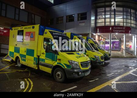 Yeovil District Hospital, Somerset, Che Mostra Il Reparto Di Emergenza E Incidenti Foto Stock