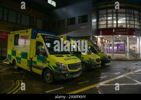 Yeovil District Hospital, Somerset, Che Mostra Il Reparto Di Emergenza E Incidenti Foto Stock