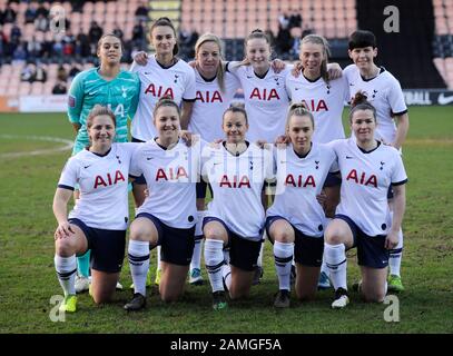 Londra, INGHILTERRA - 12 gennaio: Tottenham Hotspur Team Shoot during Barclays fa Women's Super League between Tottenham Hotspur and West Ham United at The Hive Stadium, London, UK on 12 gennaio 2020. (Foto di AFS/Espa-Images) Foto Stock