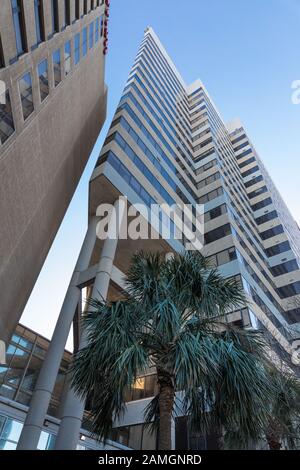 Columbia, SC, USA-8 GENNAIO 2010: Il Marriott Columbia Hotel in centro. Foto Stock