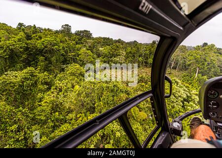 Vista aerea su Bougainville, Papua Nuova Guinea Foto Stock