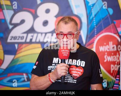 Varsavia, Mazovian, Polonia. 13th Gen 2020. Conferenza Che Riassume il 28th finale della Grande Orchestra della Carità di Natale.JERZY OWSIAK Ha Detto Durante il riassunto del 28th Gran finale Che il denaro Raccolto in Australia Rimarrà in Australia.in la foto: Jerzy OWSIAK. Credit: Hubert Mathis/Zuma Wire/Alamy Live News Foto Stock