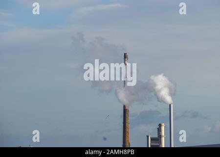 Dublino, Irlanda - 13 gennaio 2020: Pigeon House Power Station a dublino, irlanda. Foto Stock