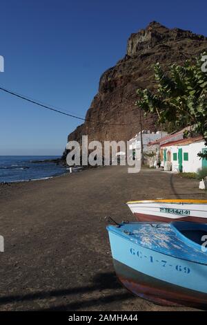 Einsame Playa De Tasarte, Mogan, Gran Canaria, Kanaren, Spanien Foto Stock