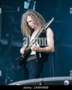 Akercocke vive al Bloodstock Open Air Festival uk 2016 Foto Stock