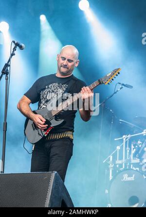 Akercocke vive al Bloodstock Open Air Festival uk 2016 Foto Stock