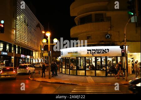 La vita notturna di Tel Aviv Foto Stock