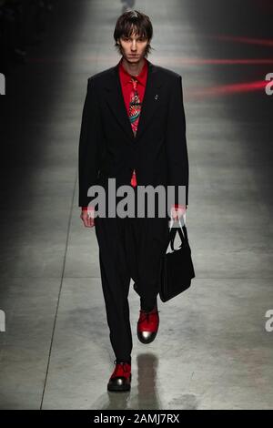 Milano, Italia. 12th Gen 2020. Msgm Autunno/Inverno 2020/2021 Runway Durante La Settimana Della Moda Di Milano Uomini‚Äôs Gennaio 2020 - Milano, Italia 12/01/2020 | Utilizzo Nel Mondo Credito: Dpa/Alamy Live News Foto Stock