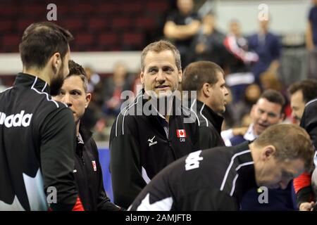 TEAM Canada Senior Maschile di pallavolo al coperto Foto Stock