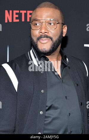 New York, Stati Uniti. 13th gennaio 2020. Tyler Perry frequenta il New York Premiere Screening di Tyler Perry presso il Metrograph di New York, NY, 13 gennaio 2020. (Foto Di Anthony Behar/Sipa Usa) Credito: Sipa Usa/Alamy Live News Foto Stock