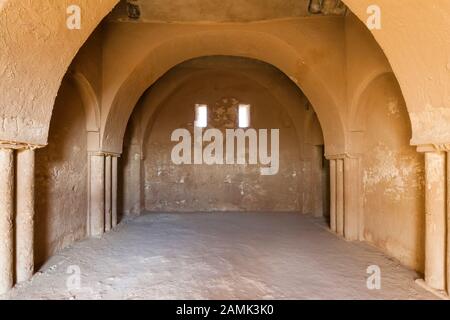 Qasr Kharanah, al quasr Khanara, Desrt castello, Amman, il deserto orientale, Giordania, Medio Oriente e Asia Foto Stock