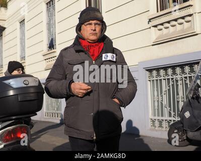 Milano, Italia: 12 gennaio 2019: Reports italiani dal canale Rai 2 "Quelli che il calcio" live Connection Foto Stock