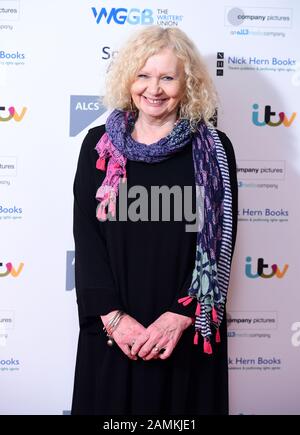 Gillian Juckes arriva ai Writers' Guild Awards 2020 tenuti al Royal College of Physicians di Londra. Foto PA. Data Immagine: Lunedì 13 Gennaio 2020. Vedi la storia di PA SHOWBIZ Writers. Photo credit dovrebbe leggere: Ian West/PA Wire Foto Stock