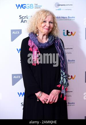 Gillian Juckes arriva ai Writers' Guild Awards 2020 tenuti al Royal College of Physicians di Londra. Foto PA. Data Immagine: Lunedì 13 Gennaio 2020. Vedi la storia di PA SHOWBIZ Writers. Photo credit dovrebbe leggere: Ian West/PA Wire Foto Stock