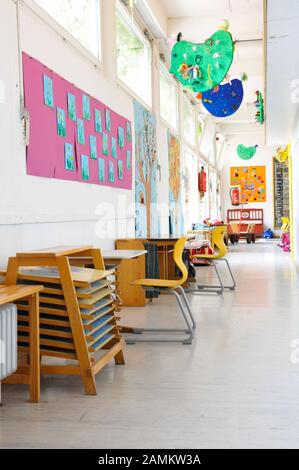 Scuola Montessori con asilo nido e scuola materna presso la Reutbergerstraße di Sendling. [traduzione automatizzata] Foto Stock