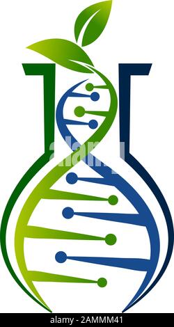 Logo DNA ambiente Foto Stock
