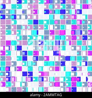 Mosaico di rettangoli colorati Illustrazione Vettoriale