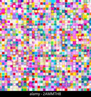 Mosaico di rettangoli colorati Illustrazione Vettoriale