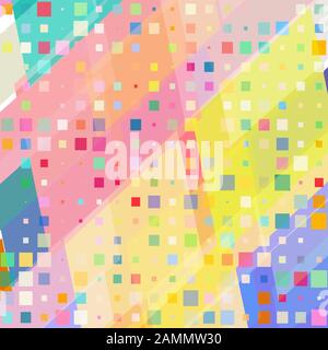 Mosaico di rettangoli colorati Illustrazione Vettoriale
