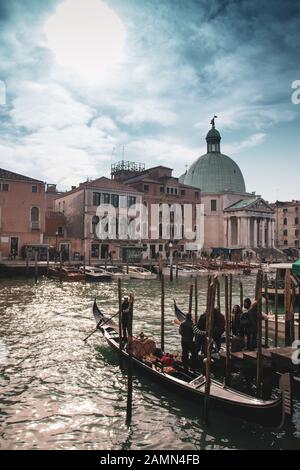 Venezia la città sull'acqua. Foto Stock