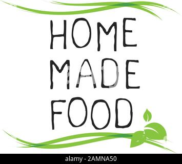 Cibi fatti in casa etichetta e prodotto di alta qualità badge. Bio prodotto organico puro Eco sano cibo organico, bio e naturale prodotto icona. Emblemi per Illustrazione Vettoriale
