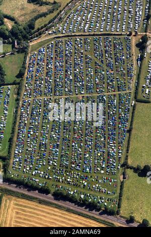 La CROPREDY festival musicale annuale presso il villaggio di CROPREDY. Formato poco più di trenta anni fa dal folk-rock band Fairport Convention. Fotografato nel 2010 Foto Stock