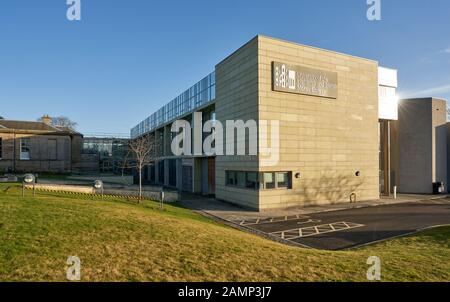 Elgin, Moray, Scozia, Uk14 Gennaio 2019. Moray College UHI, Moray Street, Elgin, Moray, Scozia, IV30 1JJ. Questo è Moray College che ha dovuto chiudere a causa della tempesta Brendan danni al tetto. Credito - Jasperimage/AlamyLiveNews Foto Stock