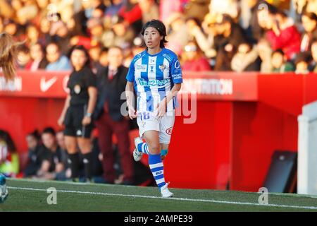 Alcala De Henares, Spagna. 11th Gen 2020. Yoko Tanaka (Huelva) Calcio : Spagnolo 'la Liga Primera Iberdrola' partita tra Club Atletico de Madrid 1-0 Sporting de Huelva all'Estadio Centro Deportivo Wanda Alcala de Henares in Alcala de Henares, Spagna . Credito: Mutsu Kawamori/Aflo/Alamy Live News Foto Stock