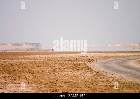 Mirage nel deserto Foto Stock