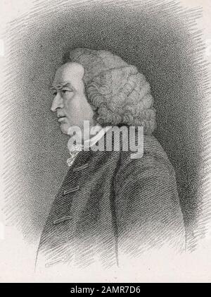 Samuel JOHNSON (1709-1784) lessico inglese, drammaturgo, poeta, biografo, circa 1772 Foto Stock