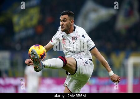 Milano, Italia. 14th Gen, 2020. Charalampos lykogiannis (cagliari callo) durante Inter vs Cagliari, Campionato Italiano TIM Cup a Milano, Italia, 14 gennaio 2020 Credit: Agenzia fotografica indipendente/Alamy Live News Foto Stock