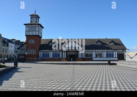 Portrush vecchia stazione ferroviaria Foto Stock