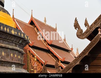 Wat Phrathat Lampang Luang in Ko Kha, Thailandia Foto Stock
