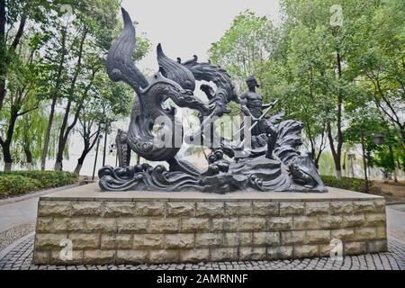 Dayu Myth Park. Wuhan, Cina Foto Stock