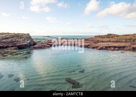 Scena invernale costiera. La Jolla, California, Stati Uniti. Foto Stock