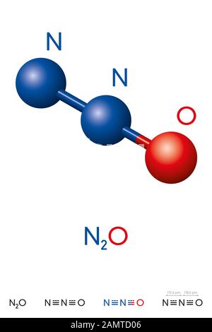 Modello molecolare del protossido di azoto immagini e fotografie stock ad  alta risoluzione - Alamy