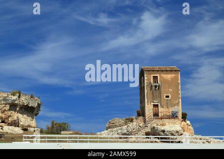 La casa del mugnaio, Teatro Greco di Siracusa Foto Stock