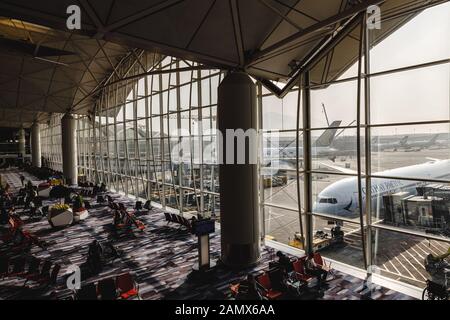 Aeroporto di Hong Kong Foto Stock